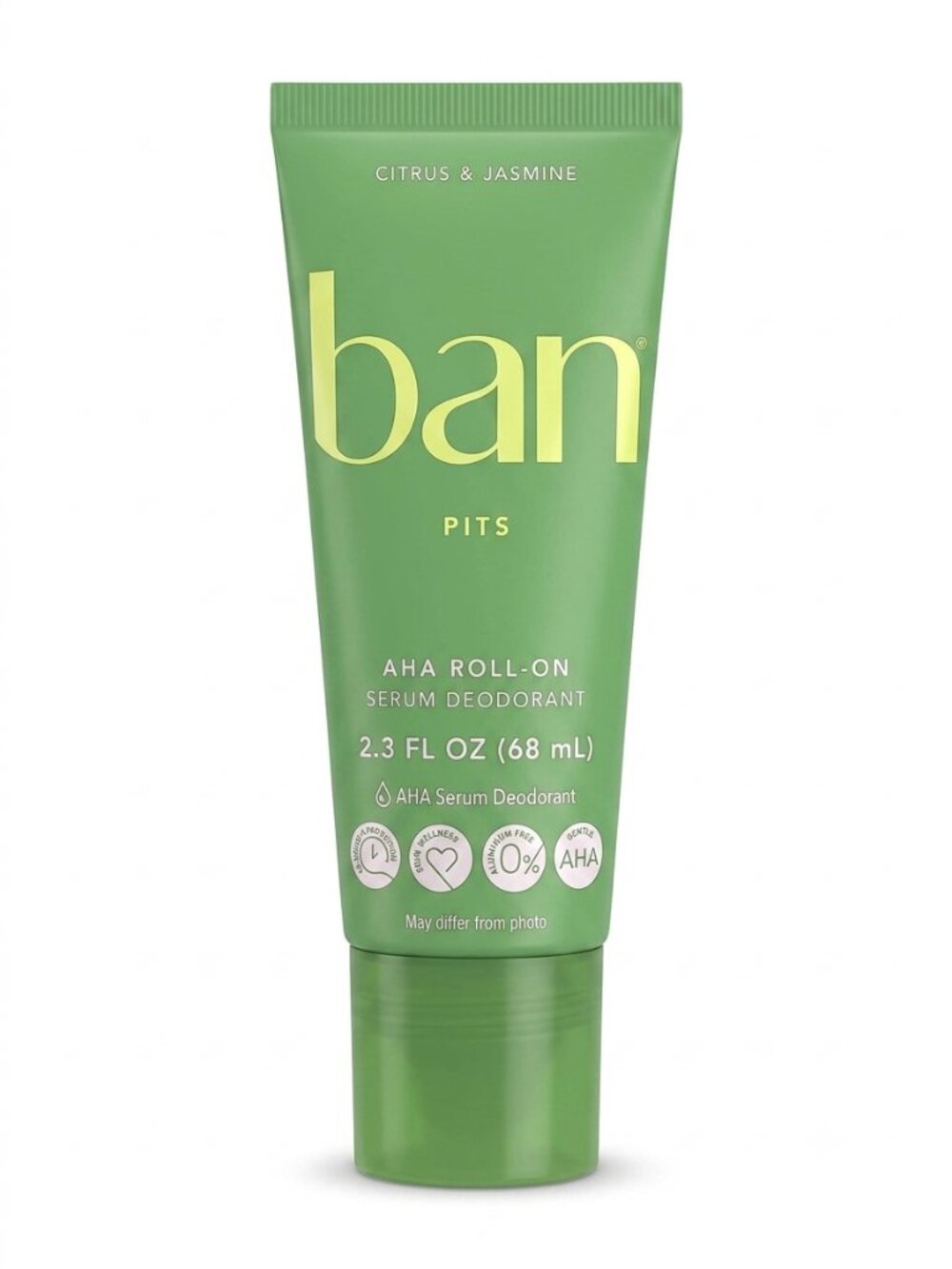 Ban Pits AHA Roll-On Serum Deodorant Citrus & Jasmine 2.3 fl oz